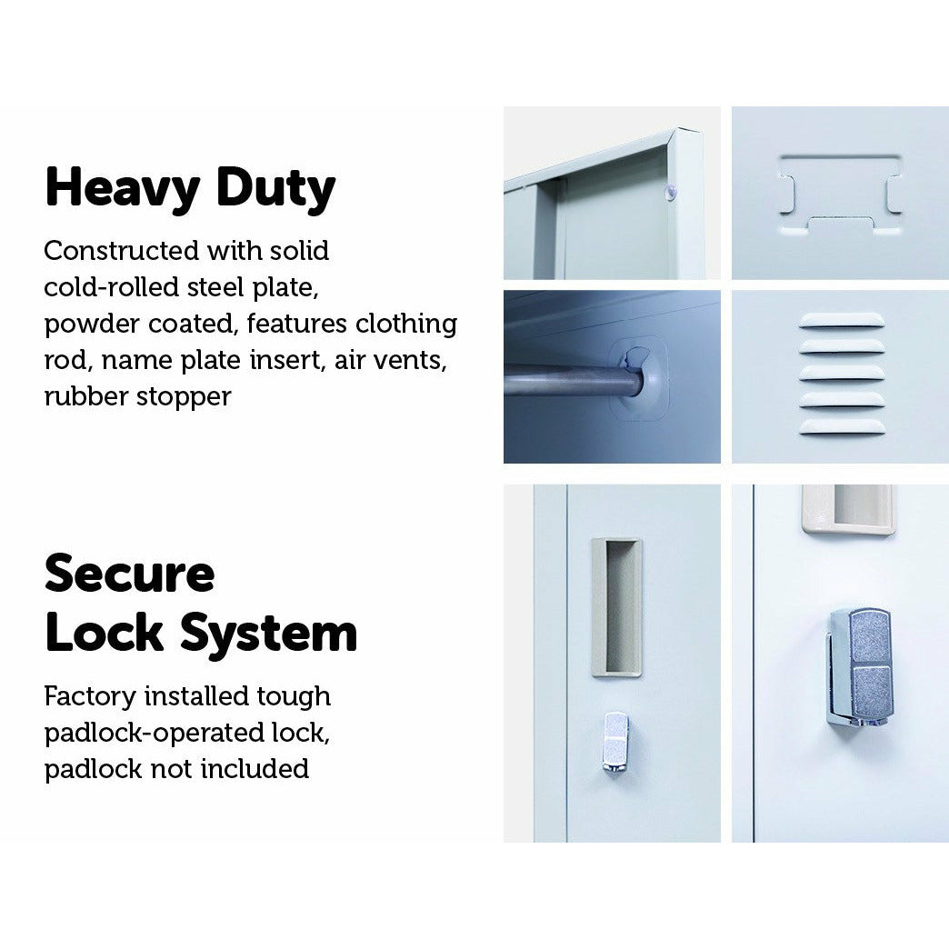 One-Door Office Gym Shed Clothing Locker Cabinet