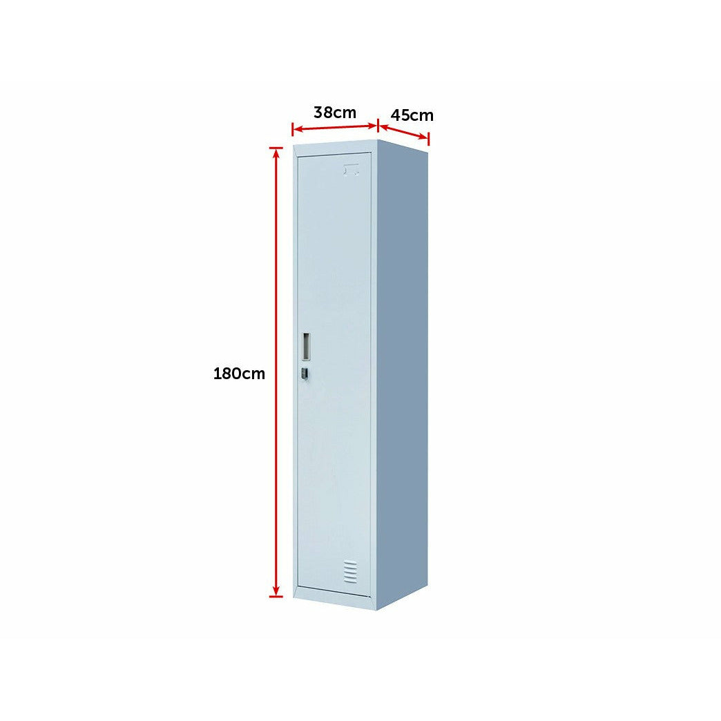 One-Door Office Gym Shed Clothing Locker Cabinet