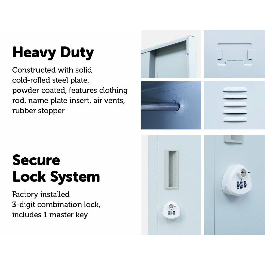 One-Door Office Gym Shed Clothing Locker Cabinet