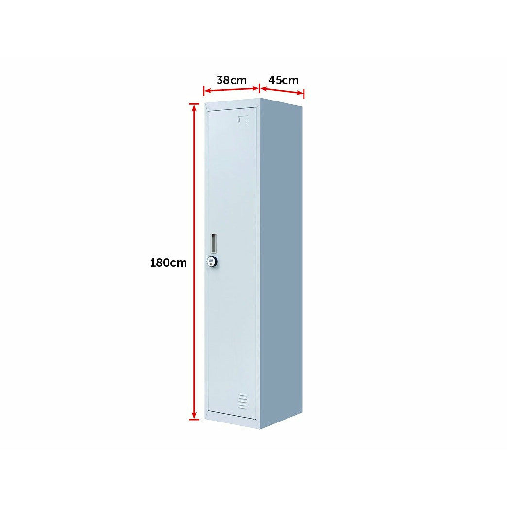 One-Door Office Gym Shed Clothing Locker Cabinet