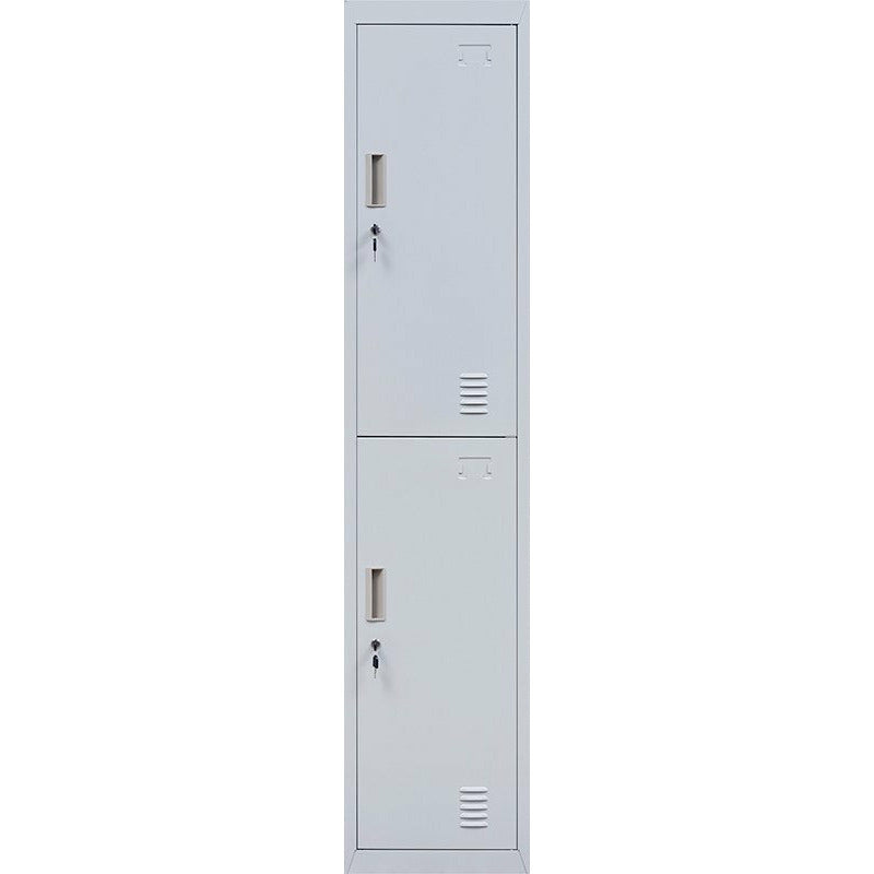 2-Door Vertical Locker for Office Gym Shed School Home Storage