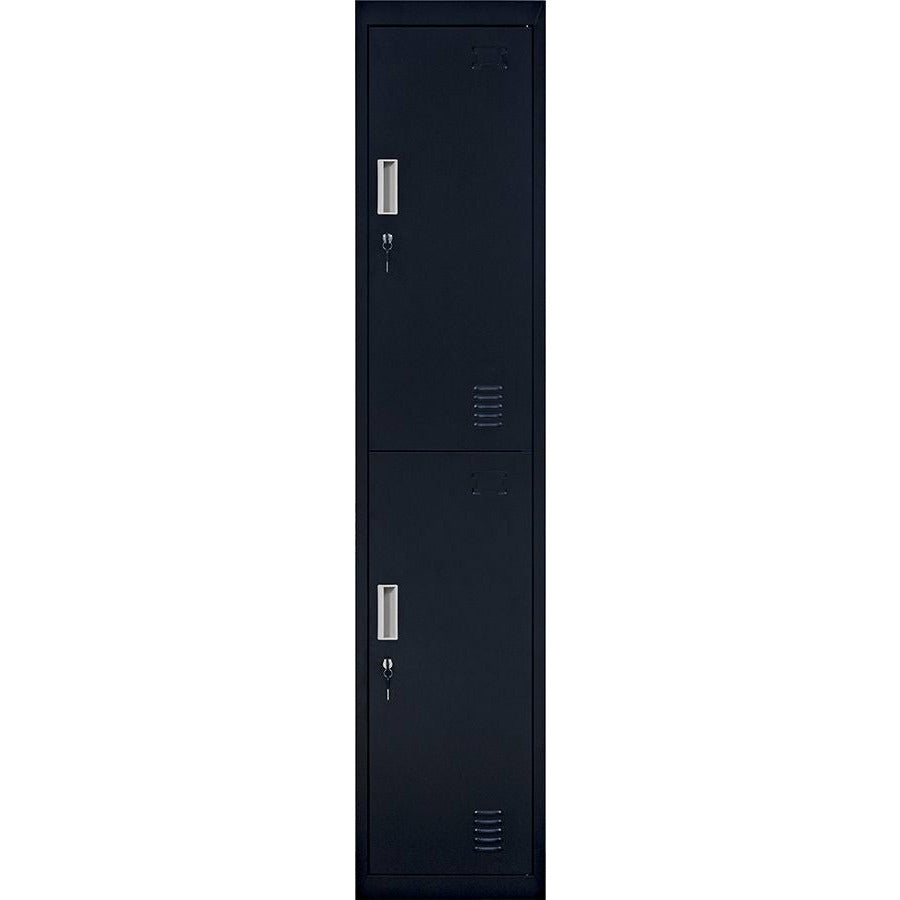2-Door Vertical Locker for Office Gym Shed School Home Storage