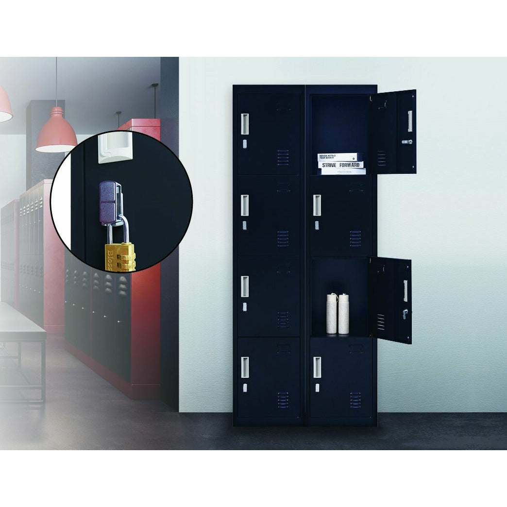 4-Door Vertical Locker for Office Gym Shed School Home Storage