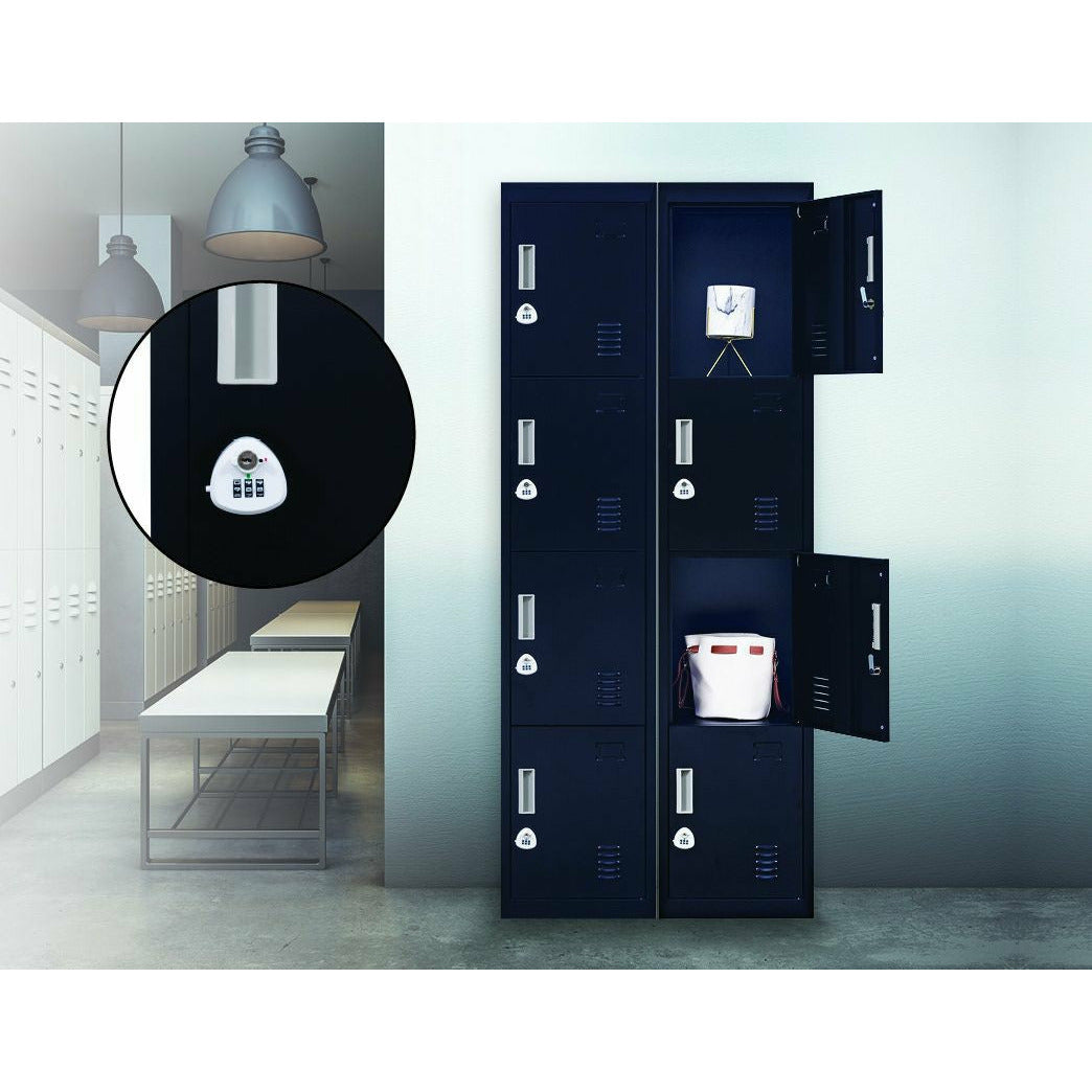 4-Door Vertical Locker for Office Gym Shed School Home Storage