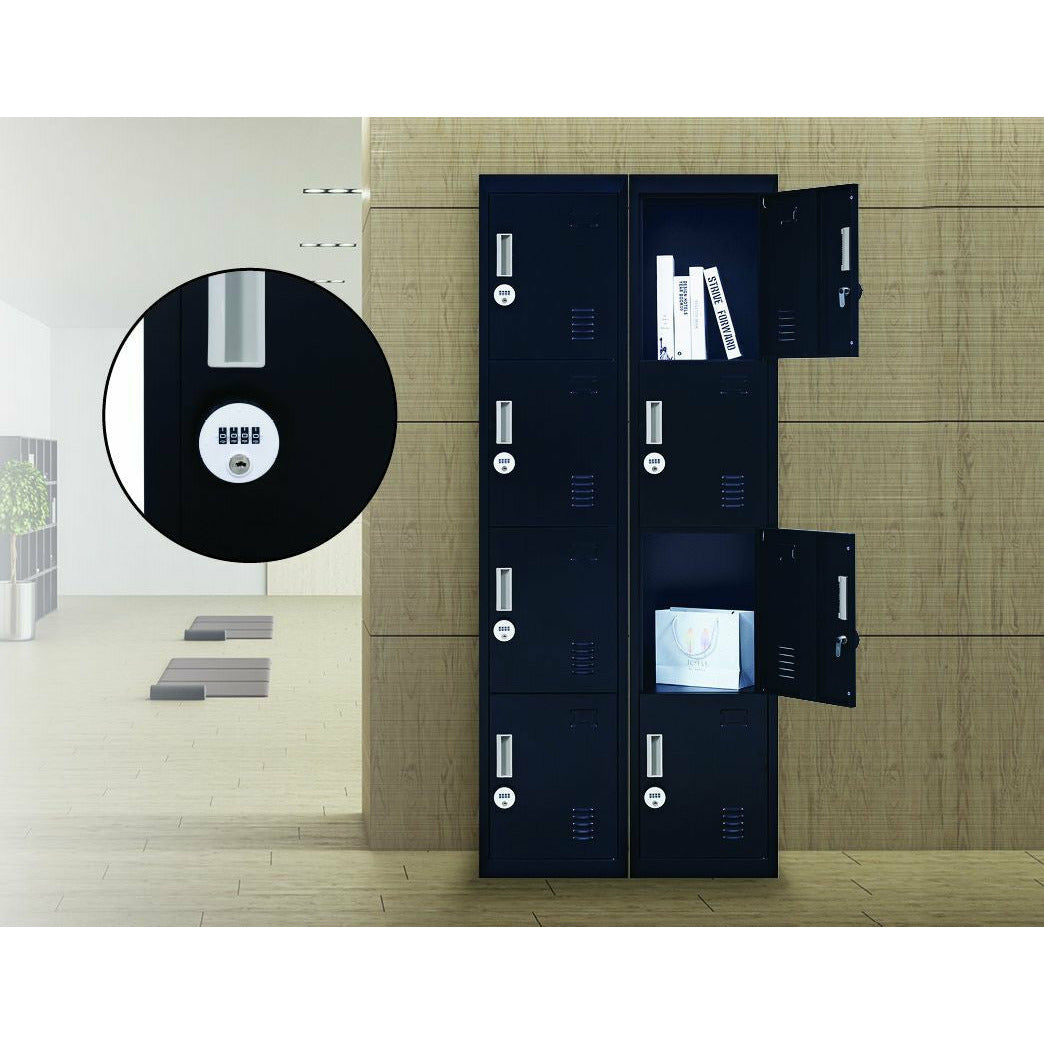 4-Door Vertical Locker for Office Gym Shed School Home Storage