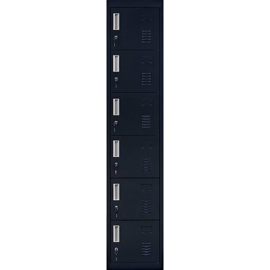 6-Door Locker for Office Gym Shed School Home Storage