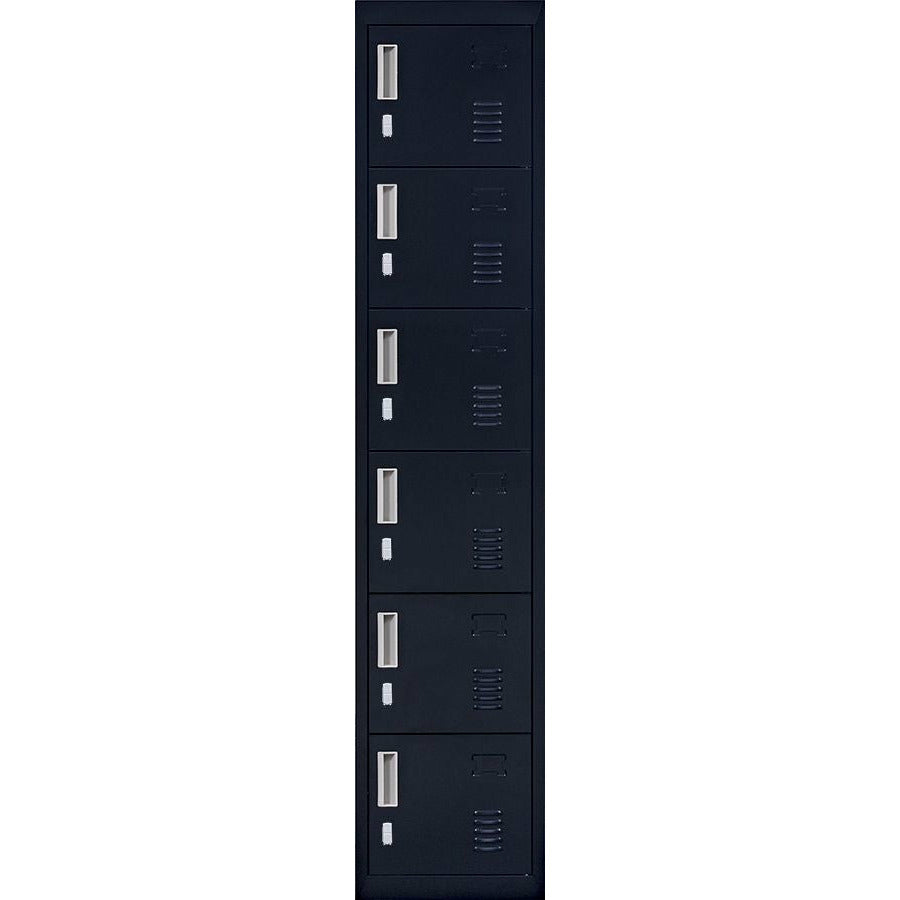 6-Door Locker for Office Gym Shed School Home Storage