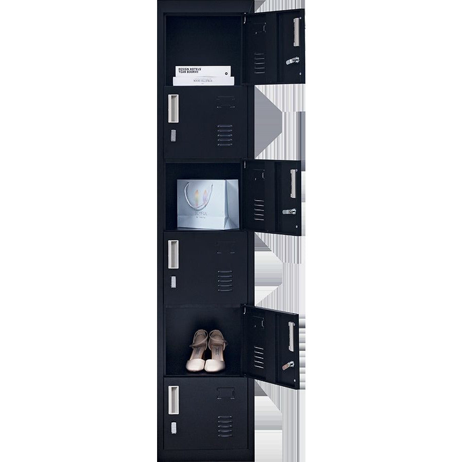 6-Door Locker for Office Gym Shed School Home Storage