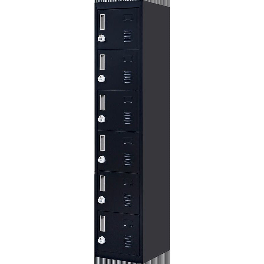 6-Door Locker for Office Gym Shed School Home Storage