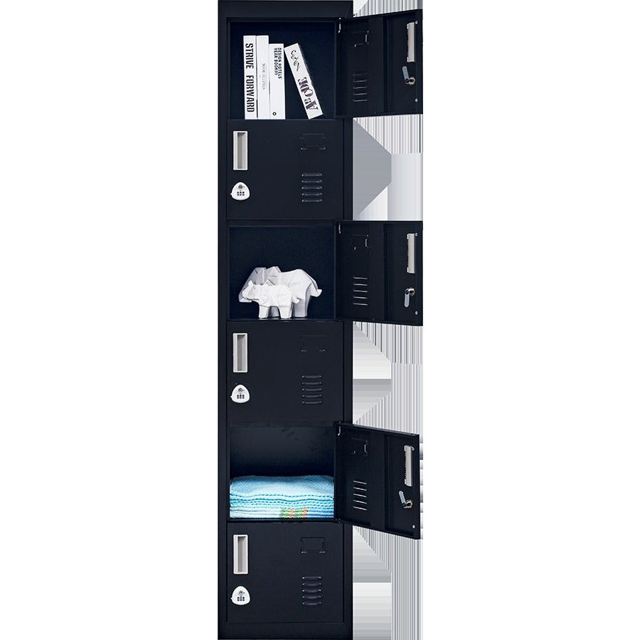 6-Door Locker for Office Gym Shed School Home Storage