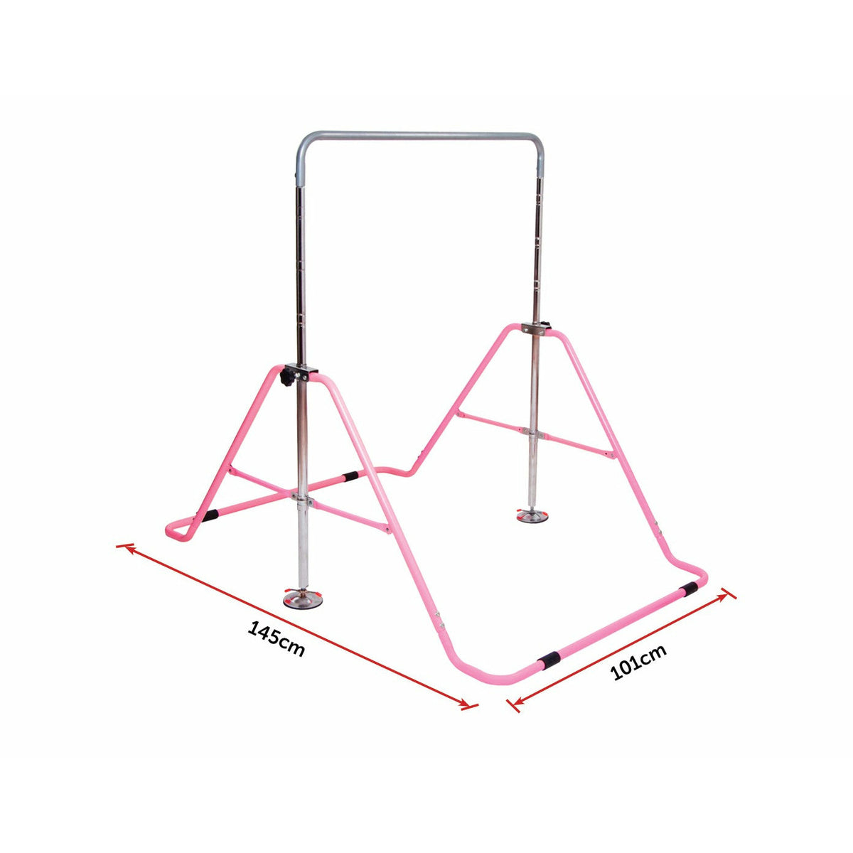 Kids Gymnastics Bars Training Horizontal Bar Monkey Kip Bar Pink