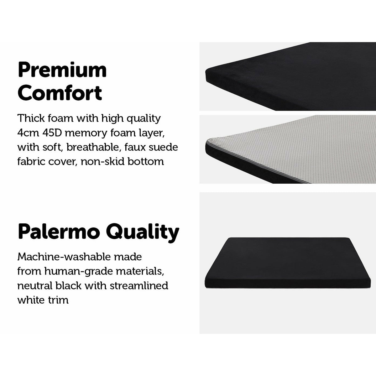 110CM XL Pet Bed Mattress Dog Cat Memory Foam Pad Mat Cushion