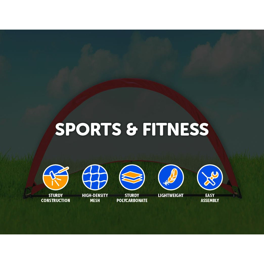 Portable Kids Soccer Goals Set – 2 Pop Up Soccer Goals, Cones, Goal Carry Bag