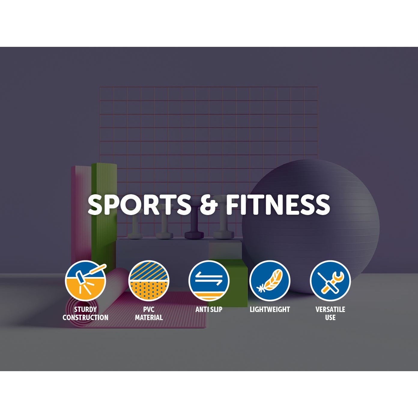 75cm Static Strength Exercise Stability Ball with Pump