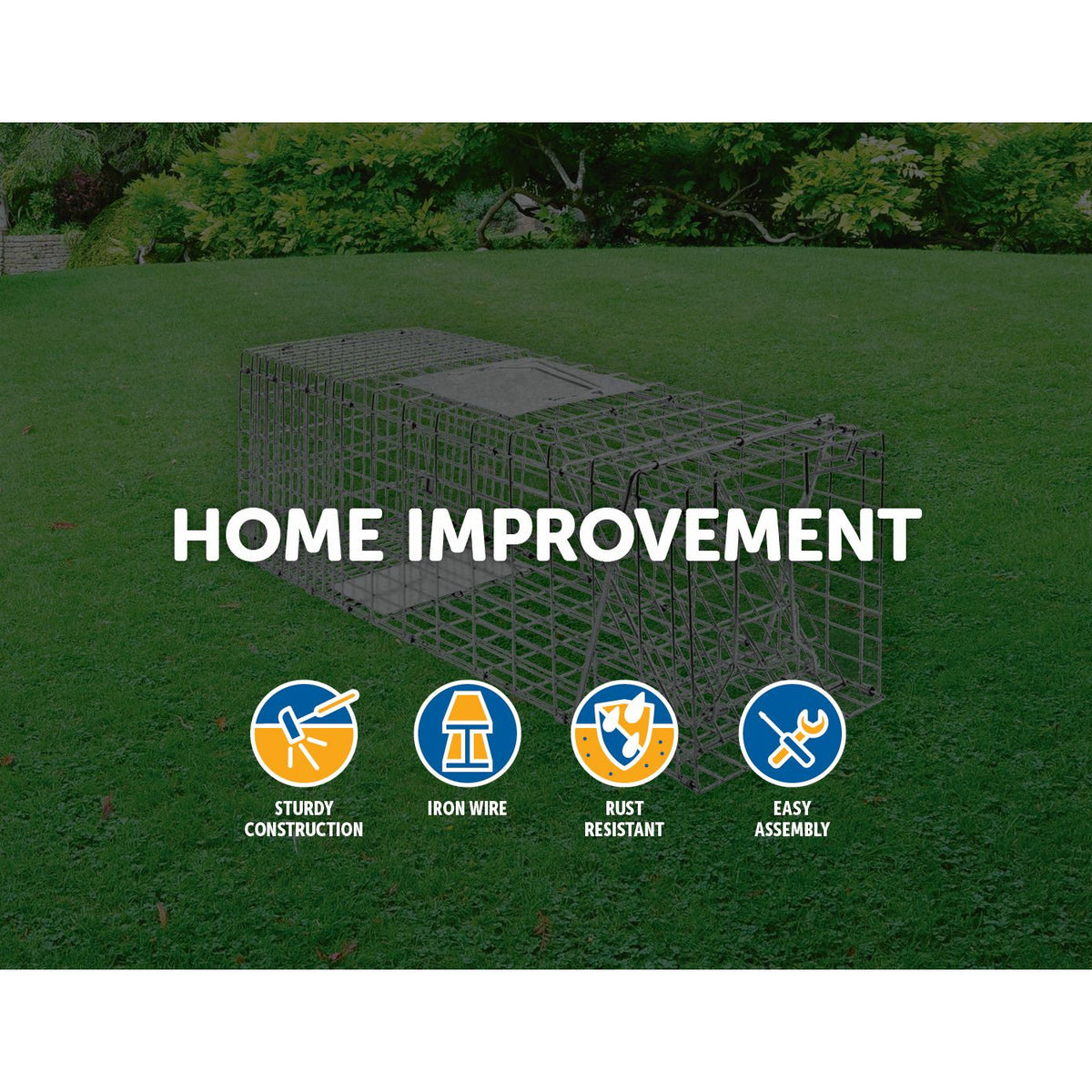 Trap Humane Possum Cage Live Animal Safe Catch Rabbit Cat Hare Fox Bird