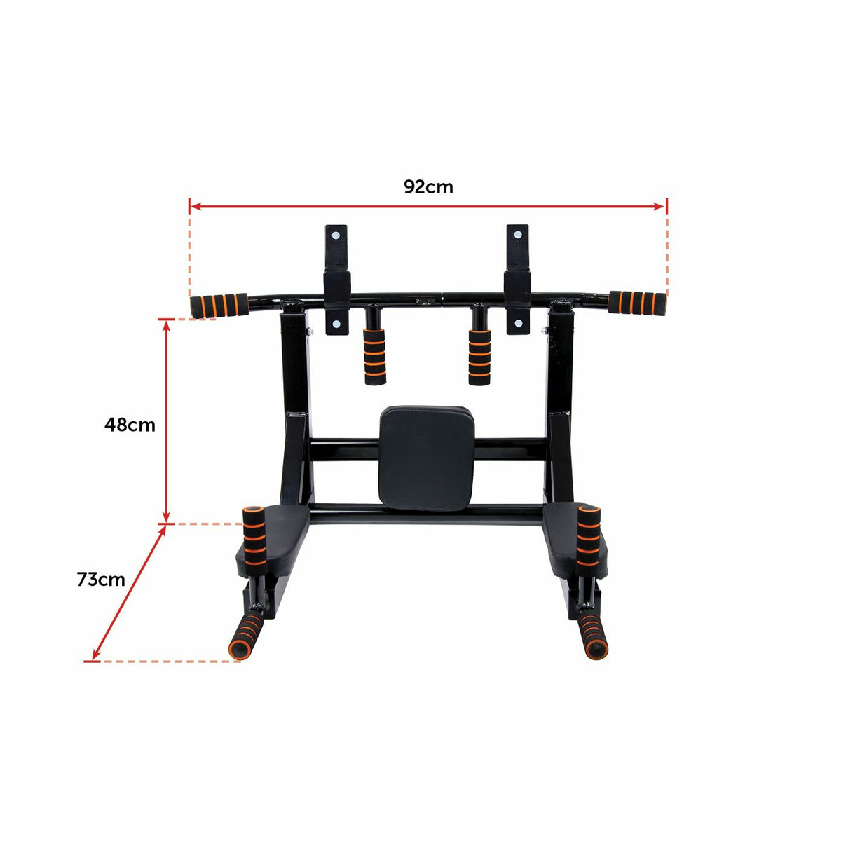 Heavy Duty Wall Mounted Power Station - Knee Raise - Pull Up - Chin Up -Dips Bar