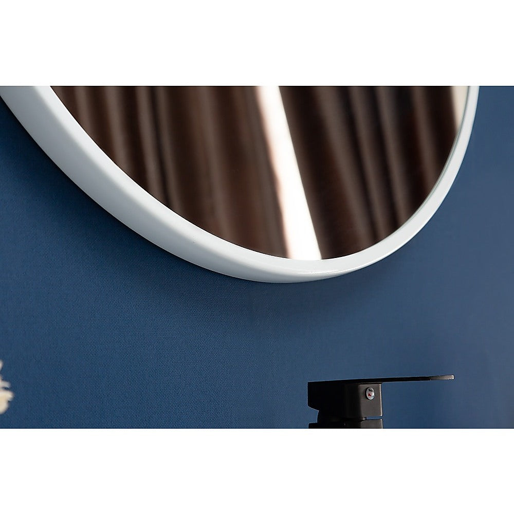 80cm Round Wall Mirror Bathroom Makeup Mirror by Della Francesca