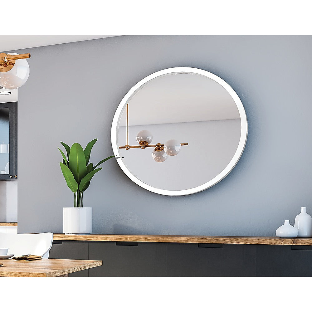 80cm Round Wall Mirror Bathroom Makeup Mirror by Della Francesca
