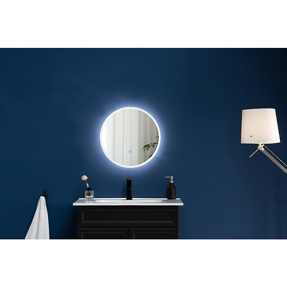 70cm LED Wall Mirror Bathroom Mirrors Light Decor Round