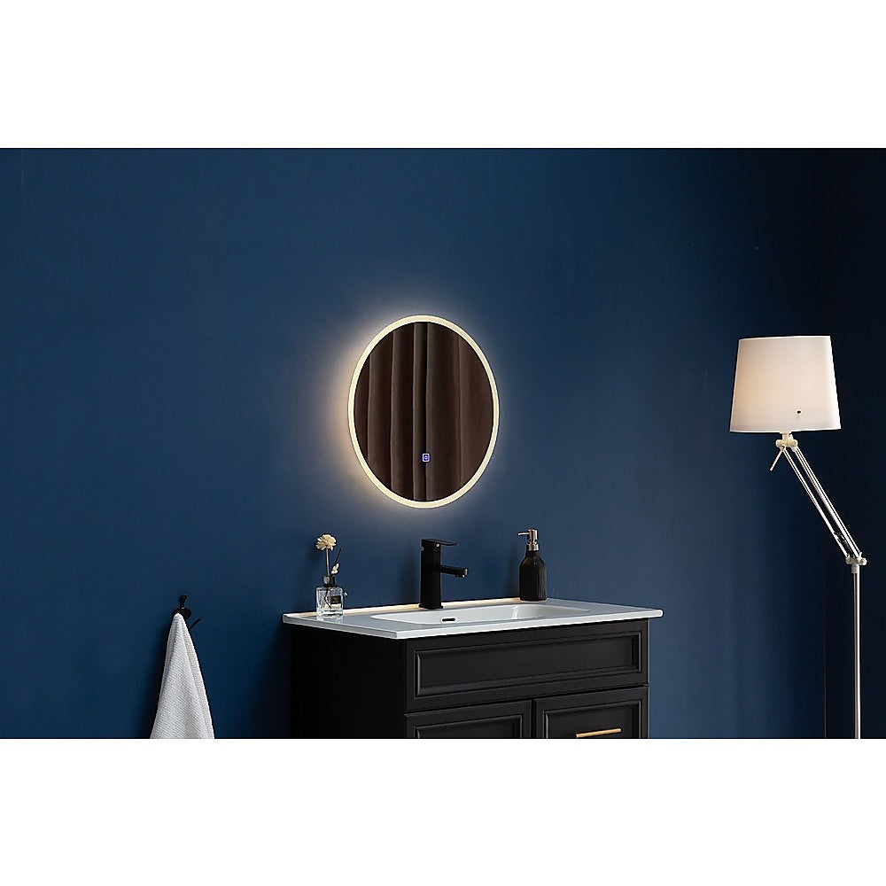 70cm LED Wall Mirror Bathroom Mirrors Light Decor Round