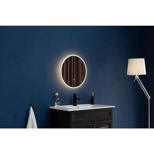 80cm LED Wall Mirror Bathroom Mirrors Light Decor Round