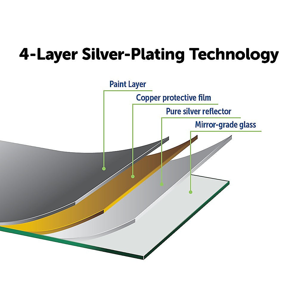 90cm LED Wall Mirror Bathroom Mirrors Light Decor Round