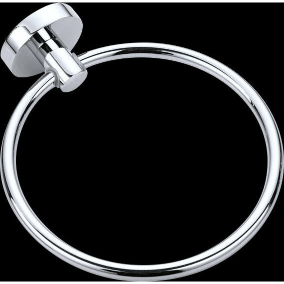 Classic Chrome Towel Bar Rail Ring Bathroom