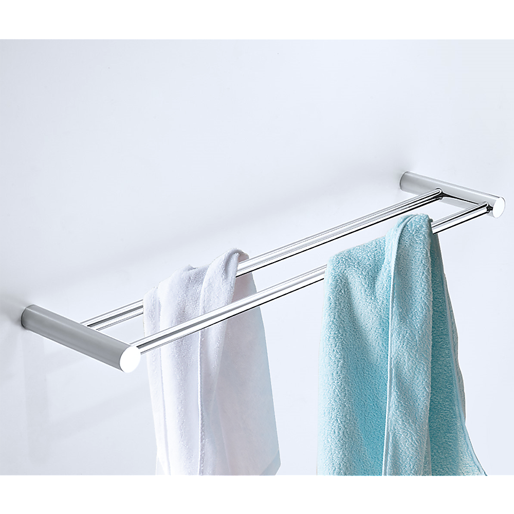 Double Towel Rail Grade 304 Stainless Steel 620mm