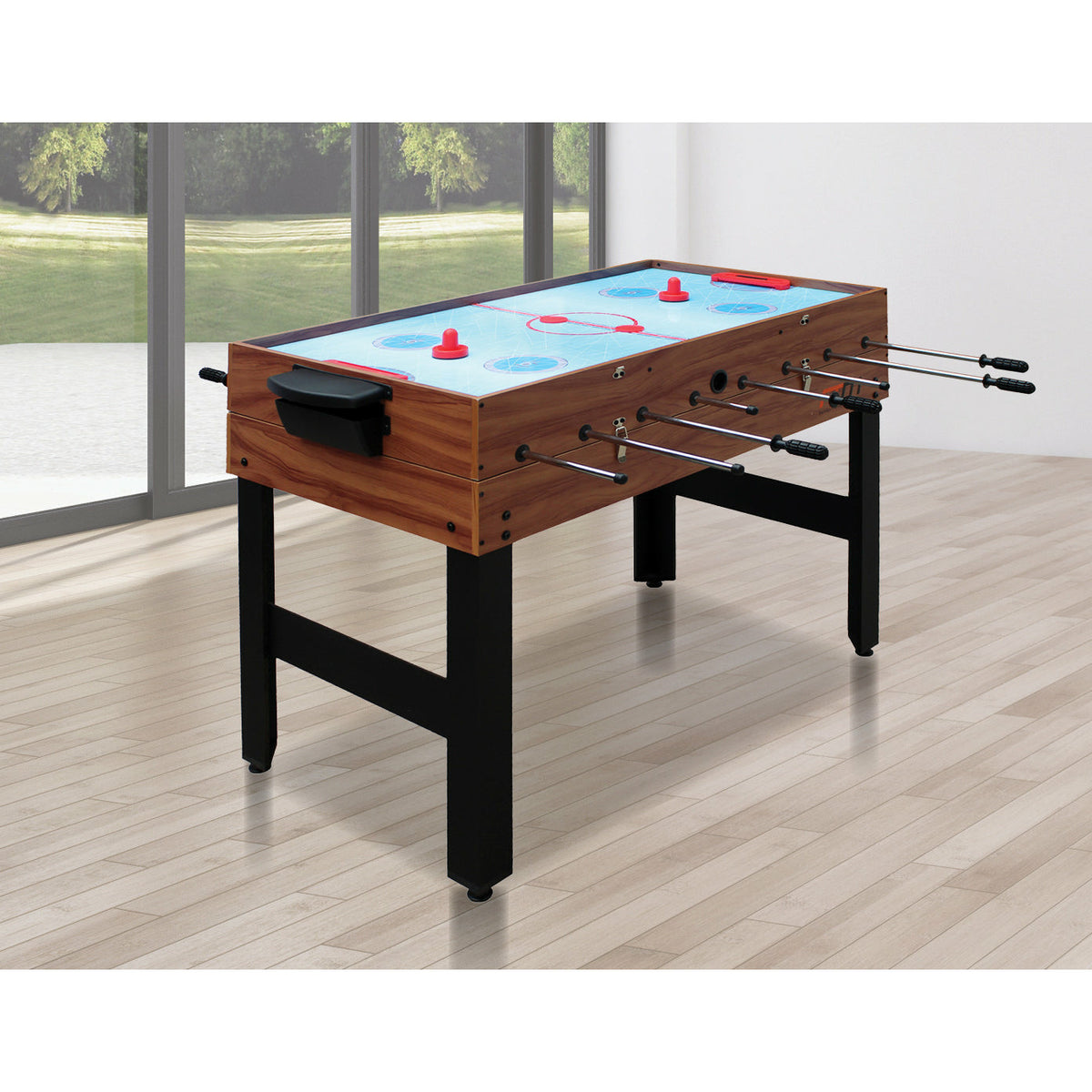 4FT 3-in-1 Games Foosball Soccer Hockey Pool Table Table