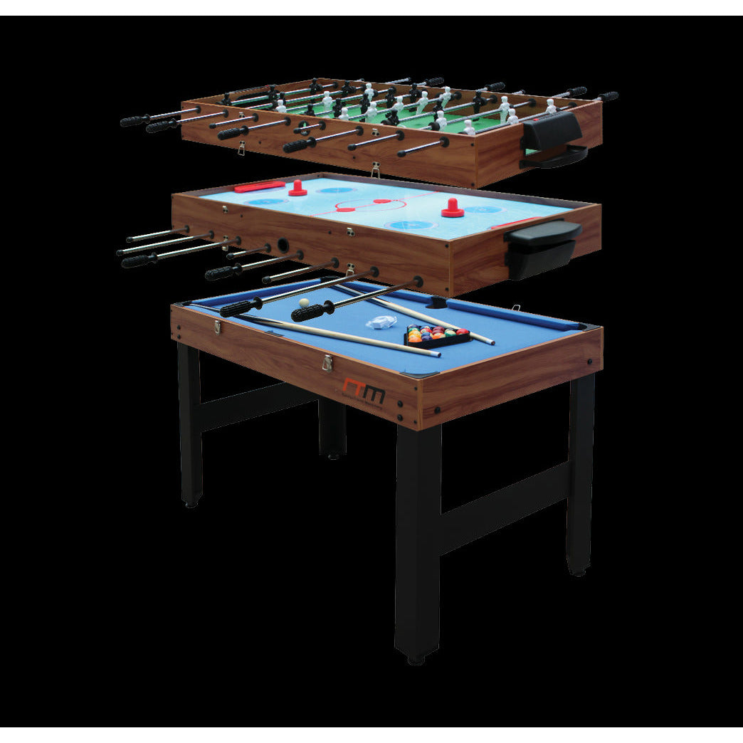 4FT 3-in-1 Games Foosball Soccer Hockey Pool Table Table