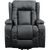 Recliner Chair Electric Massage Chair Lift Heated Leather Lounge Sofa Black