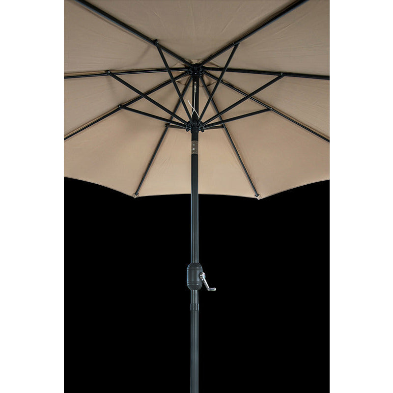 9FT Patio Umbrella Outdoor Garden Table Umbrella with 8 Sturdy Ribs