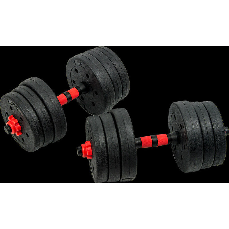 20kg Adjustable Rubber Dumbbell Set Barbell Home GYM Exercise Weights