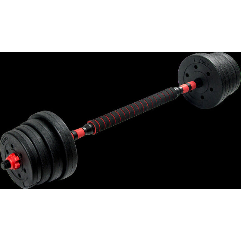 30kg Adjustable Rubber Dumbbell Set Barbell Home GYM Exercise Weights