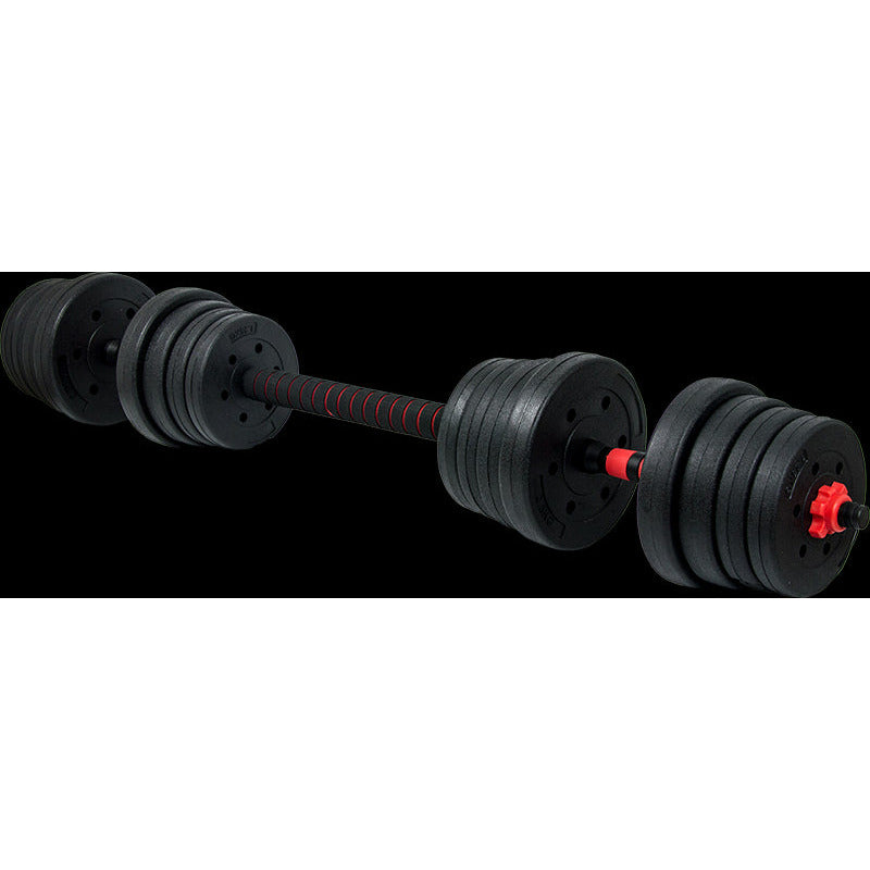 30kg Adjustable Rubber Dumbbell Set Barbell Home GYM Exercise Weights