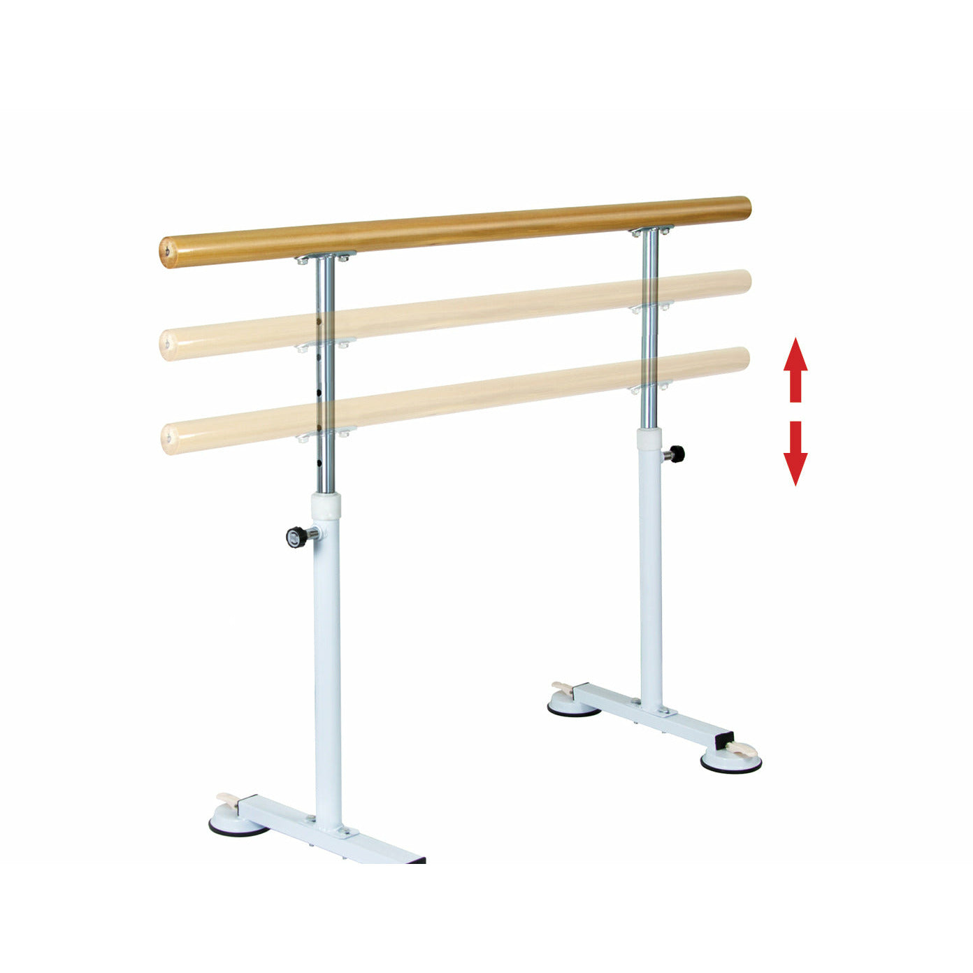 Wooden Portable Ballet Bar Stretch Barre Dance Bar 1.5M Freestanding Ballet Bar