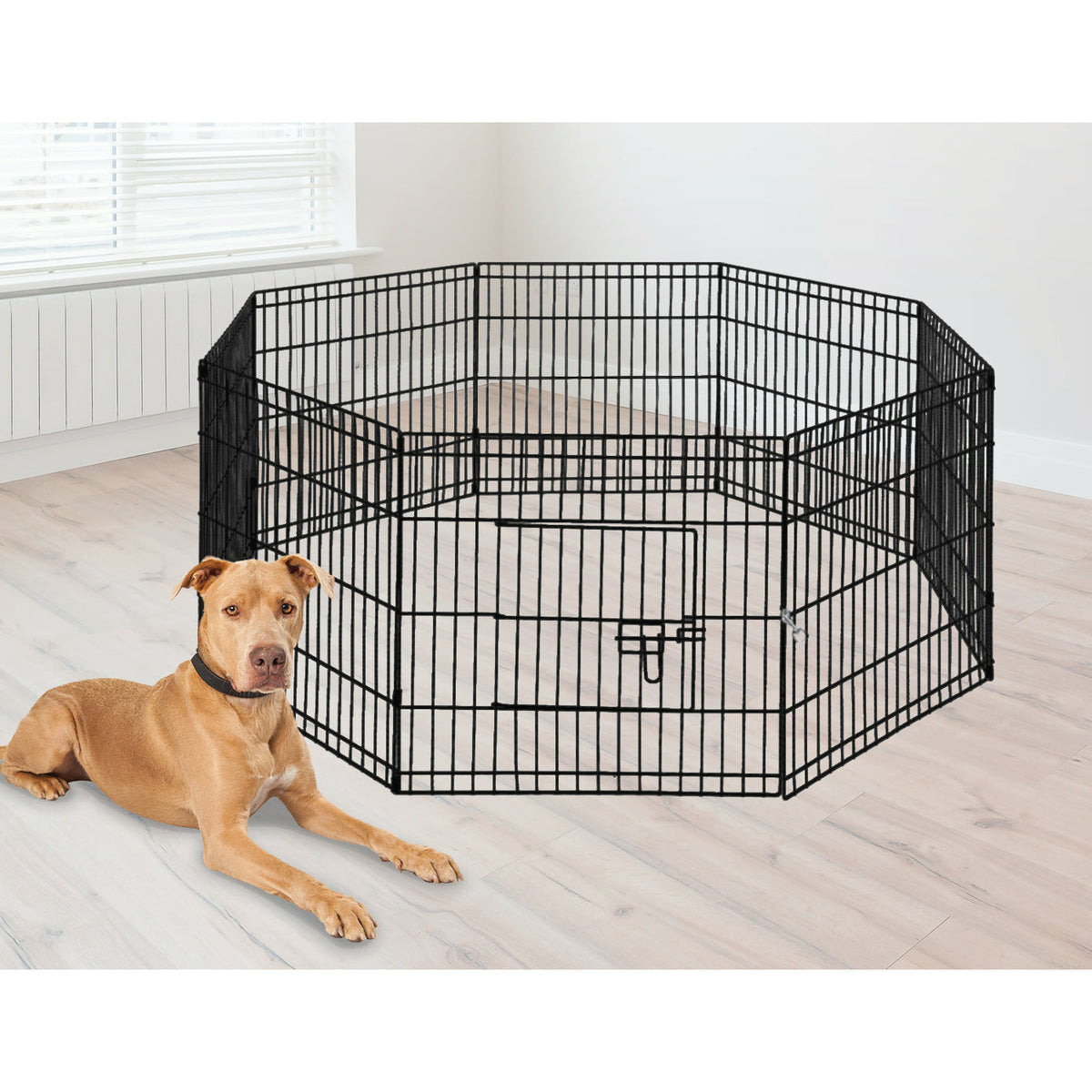 24" 8 Panel Pet Dog Playpen Puppy Exercise Cage Enclosure Fence Play Pen