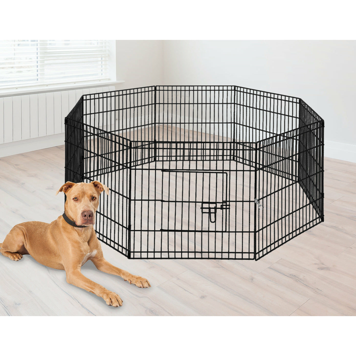 24" 8 Panel Pet Dog Playpen Puppy Exercise Cage Enclosure Fence Play Pen