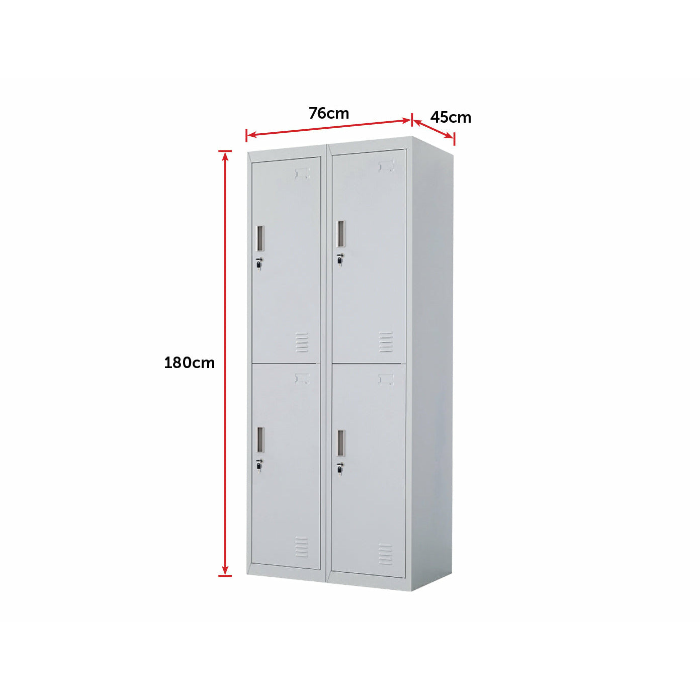 Four-Door Office Gym Shed Storage Locker