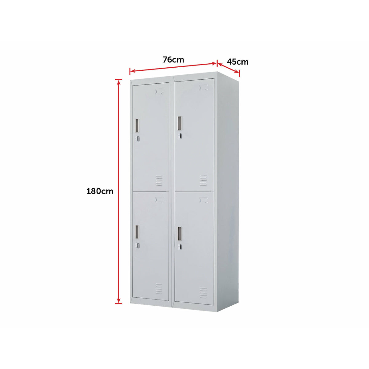 Four-Door Office Gym Shed Storage Locker