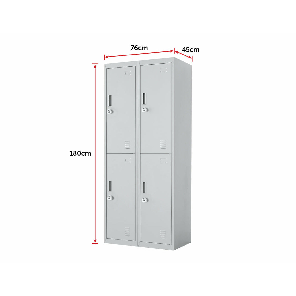 Four-Door Office Gym Shed Storage Locker