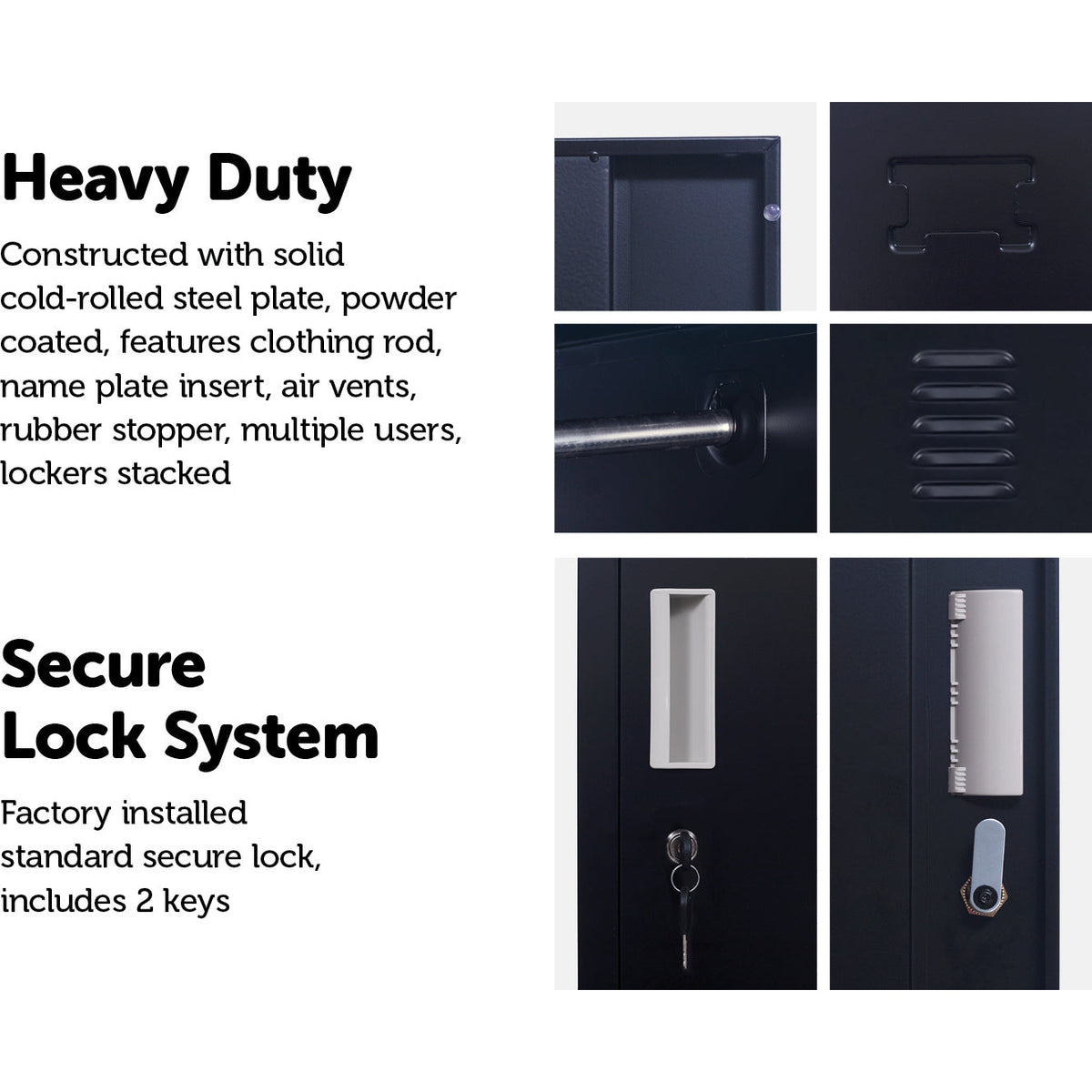 Four-Door Office Gym Shed Storage Locker