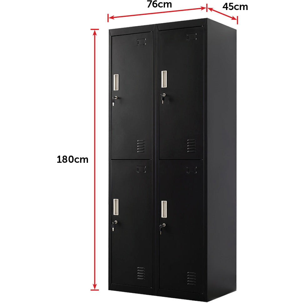 Four-Door Office Gym Shed Storage Locker