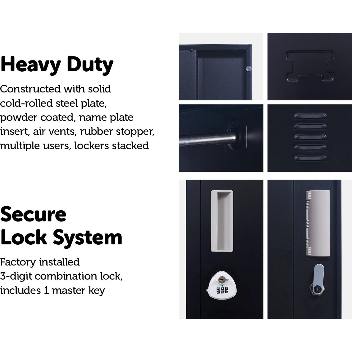 Four-Door Office Gym Shed Storage Locker