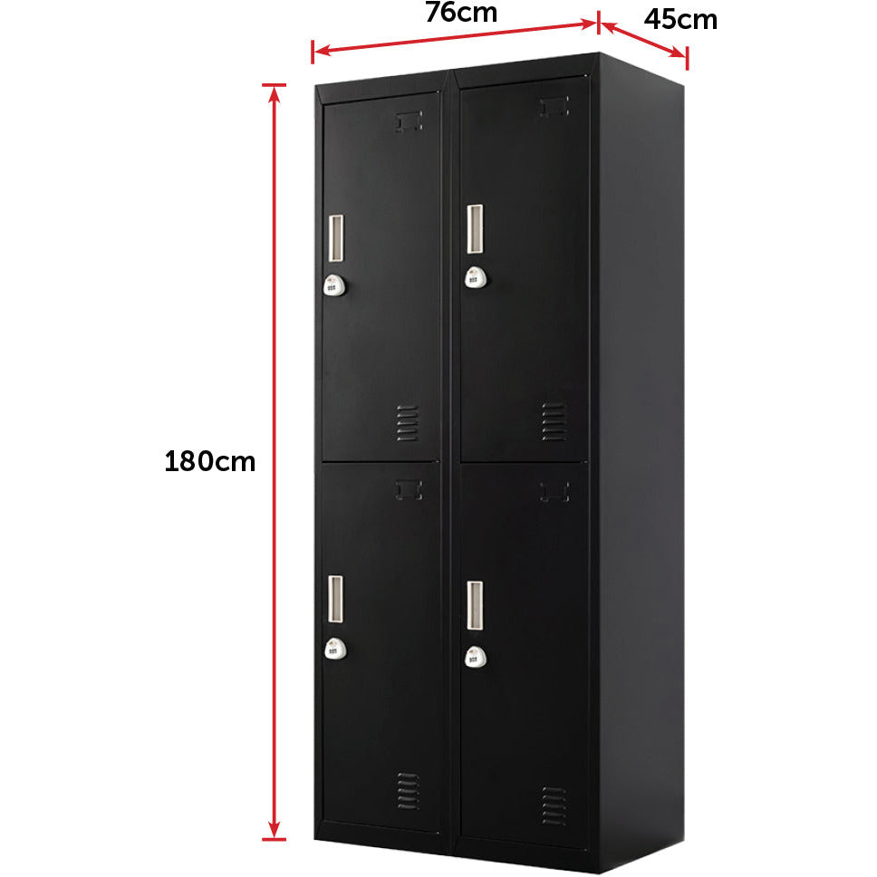 Four-Door Office Gym Shed Storage Locker