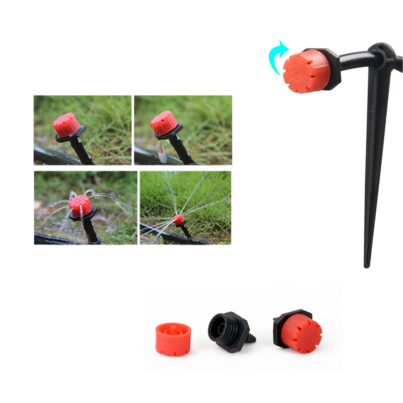 50M Hose Garden Irrigation System Plant Watering DIY Micro Drip Kits