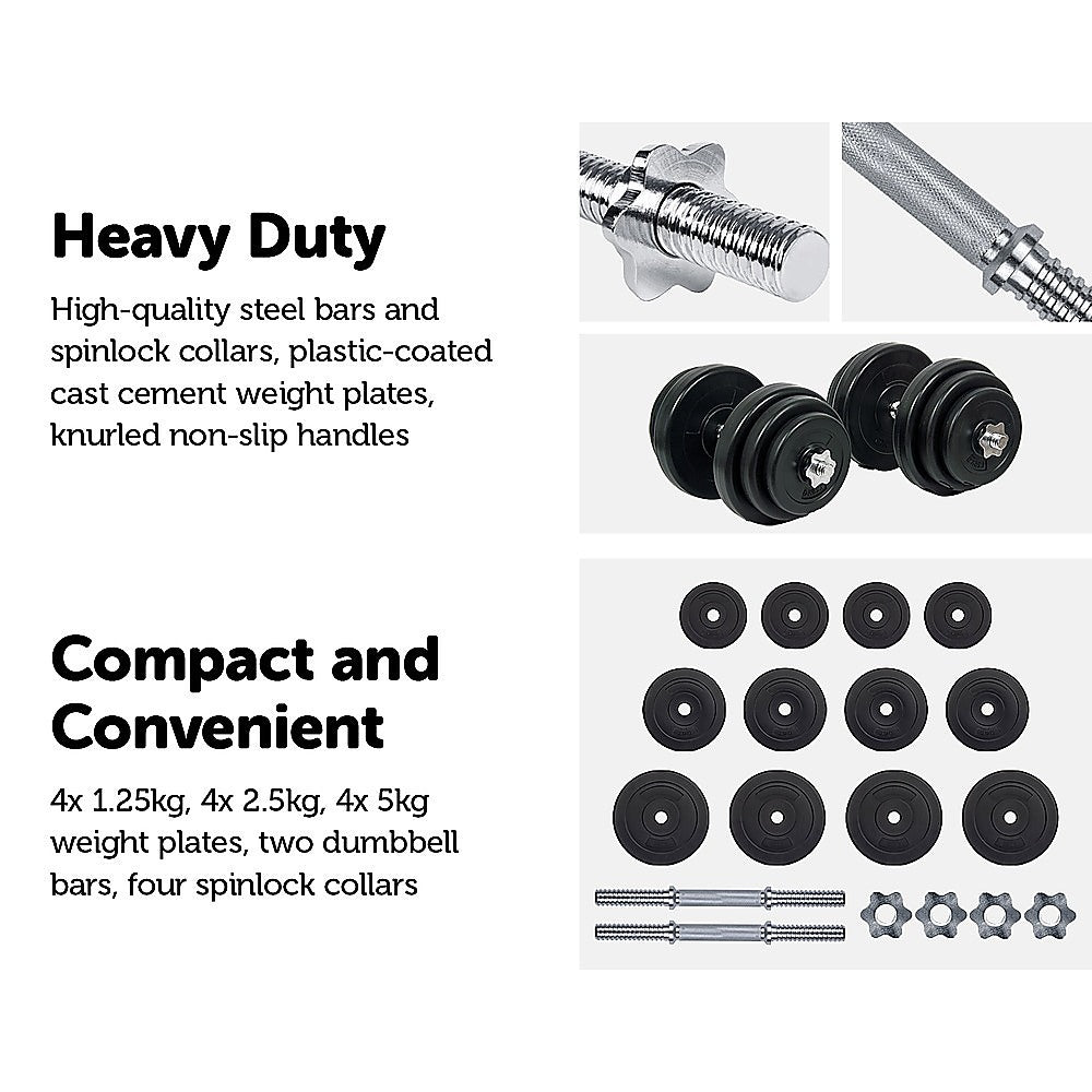 40KG Dumbbell Adjustable Weight Set