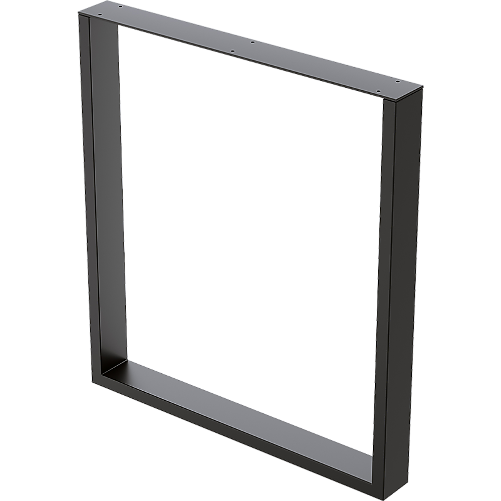 Square-Shaped Table Bench Desk Legs Retro Industrial Design Fully Welded - Black