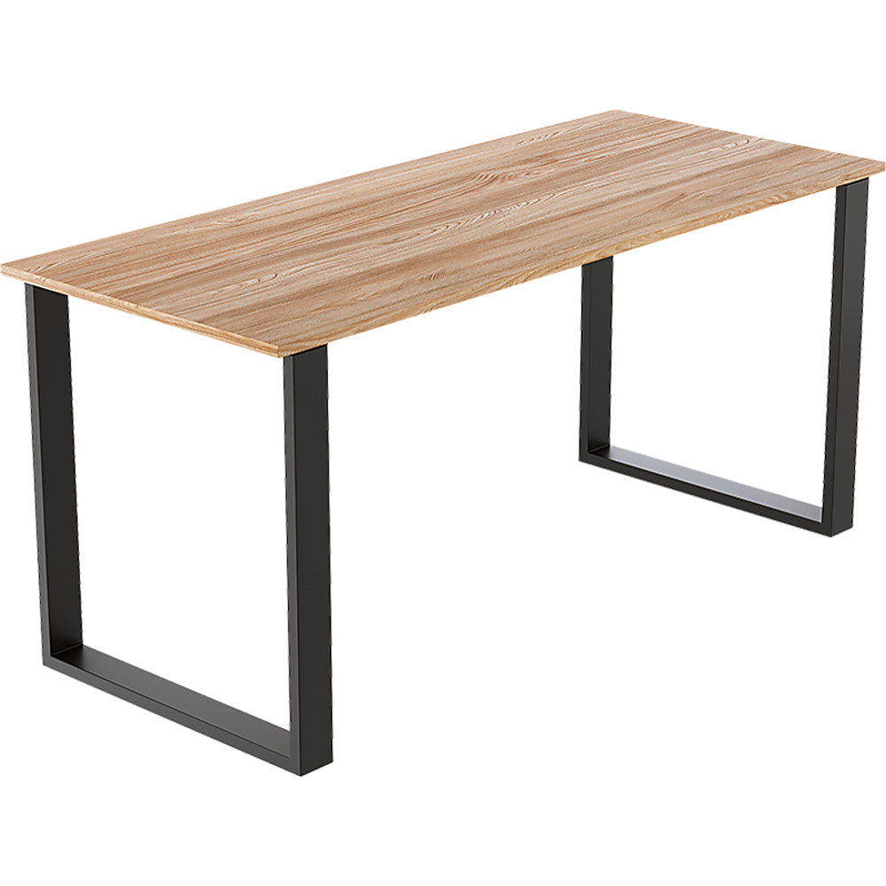 Square-Shaped Table Bench Desk Legs Retro Industrial Design Fully Welded - Black