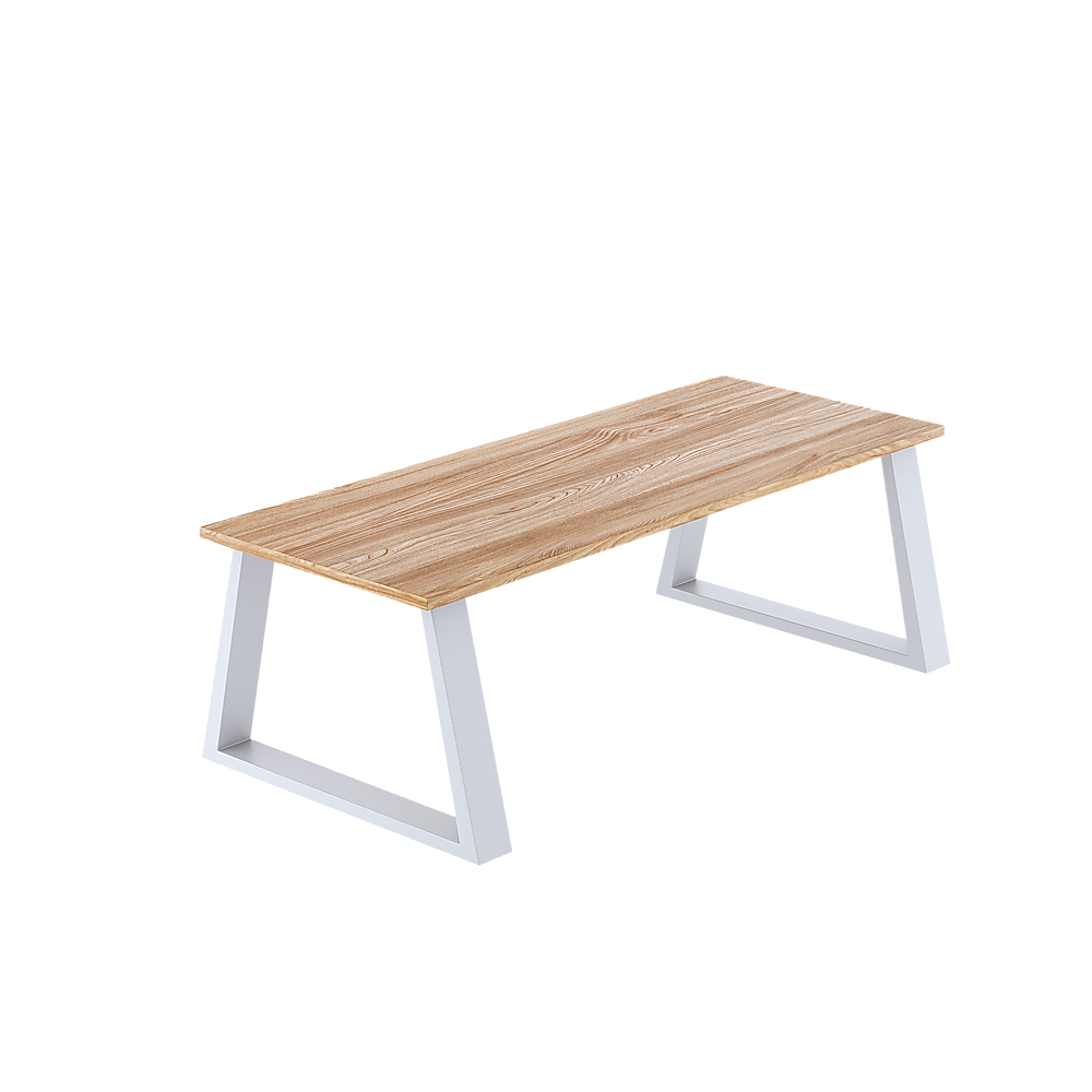 Trapezium-Shaped Table Bench Desk Legs Retro Industrial Design Fully Welded - White